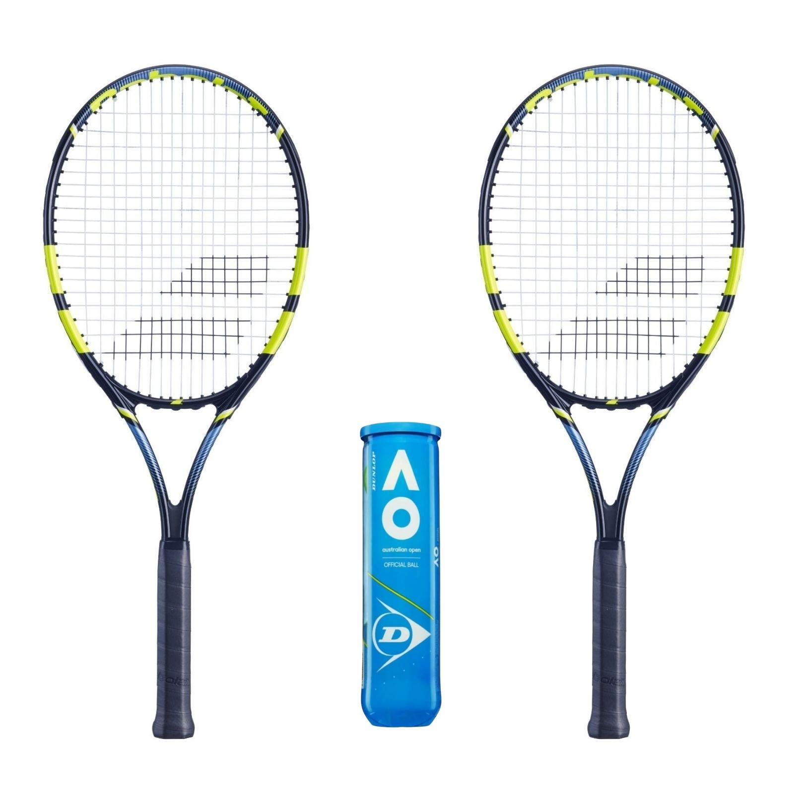 Babolat Tennis Pakketilbud (Babolat Voltage Strung + Dunlop Australian Open)